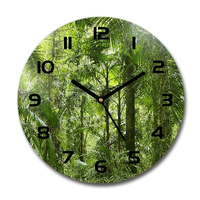 Reloj redondo pared Bosque tropical