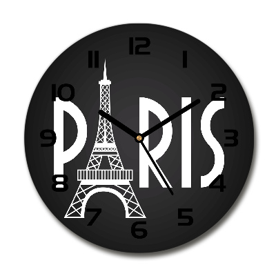 Reloj de cristal redondo París