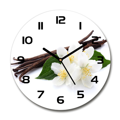 Reloj de cristal redondo Jazmín y vainilla