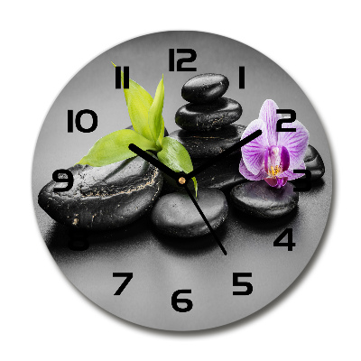 Reloj de pared redondo Piedras zen