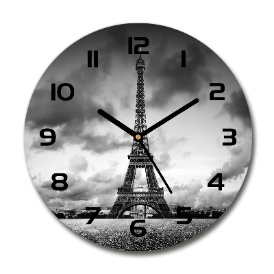 Reloj de pared redondo Torre Eiffel de París