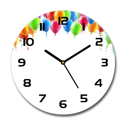Reloj redondo pared Globos de colores