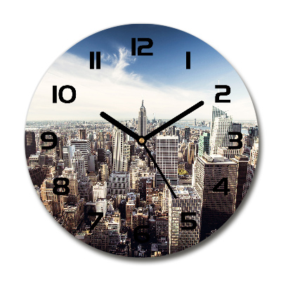 Reloj de pared redondo Nueva York