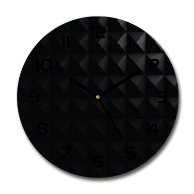 Reloj de cristal redondo Fondo abstracto