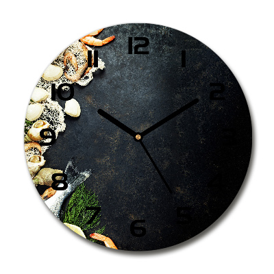 Reloj de pared redondo Mariscos