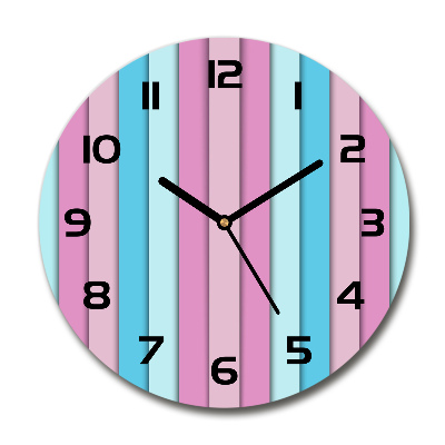 Reloj redondo pared Rayas de colores