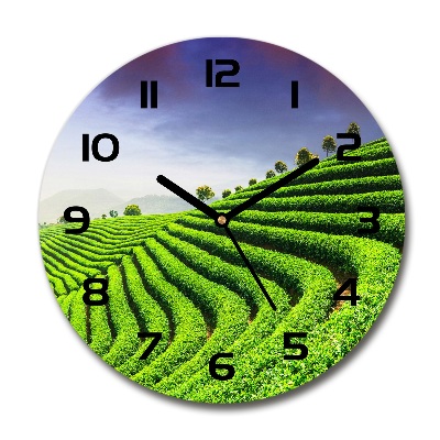 Reloj de pared redondo Plantación de té