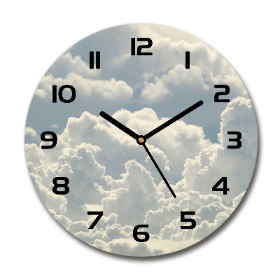 Reloj redondo pared Nubes