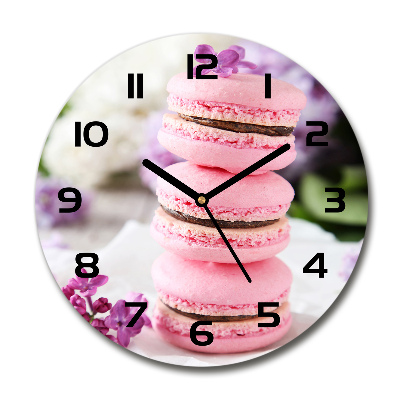 Reloj de cristal redondo Galletas