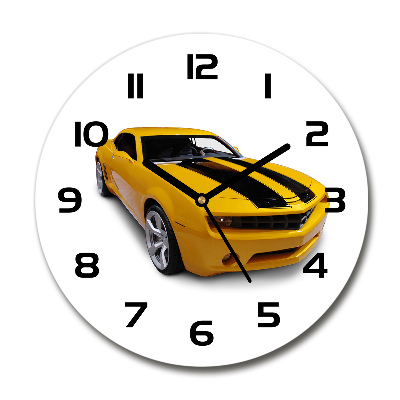 Reloj redondo pared Coche deportivo