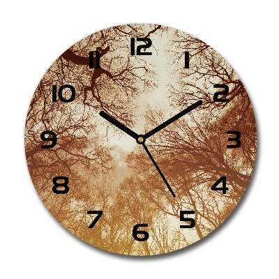 Reloj de cristal redondo Bosque