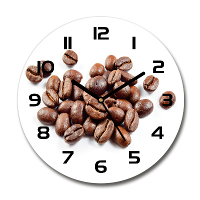 Reloj de pared redondo Granos de café