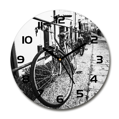 Reloj de pared redondo Bicicletas de ciudad