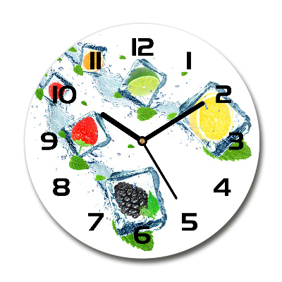 Reloj de pared redondo Cubos de fruta