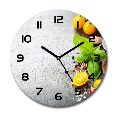 Reloj redondo pared Verduras