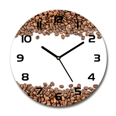 Reloj de pared redondo Granos de café