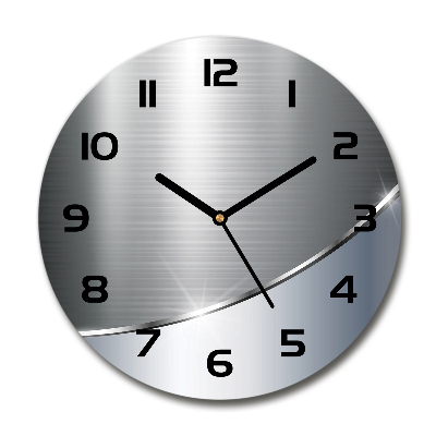 Reloj redondo pared Abstracción de metal
