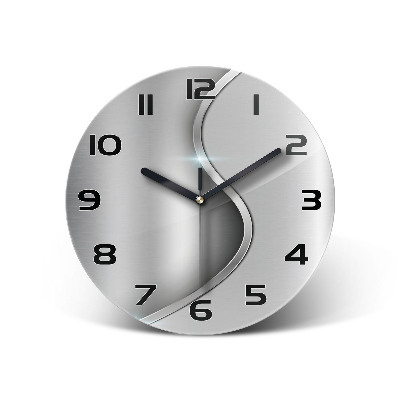 Reloj de pared redondo Abstracción de metal