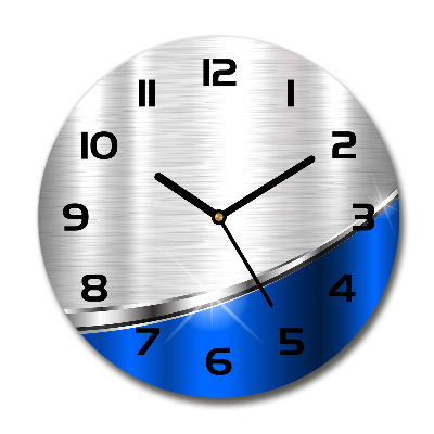 Reloj de pared redondo Abstracción de metal