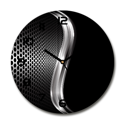 Reloj redondo pared Abstracción de metal