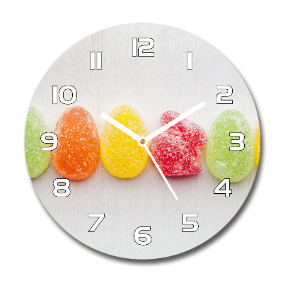 Reloj de pared redondo Gomitas de colores