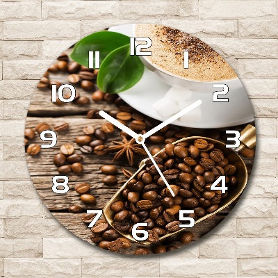 Reloj redondo pared Café