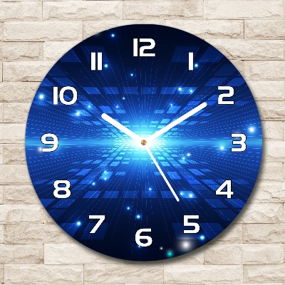 Reloj de cristal redondo Fondo 3D