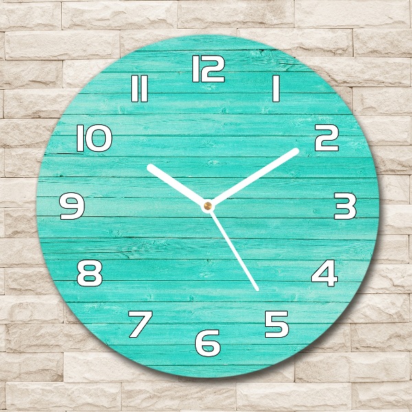 Reloj de pared redondo Pizarras verdes