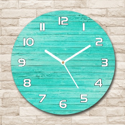 Reloj de pared redondo Pizarras verdes