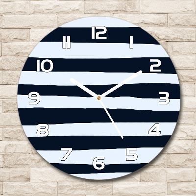 Reloj de pared redondo Fondo rayado