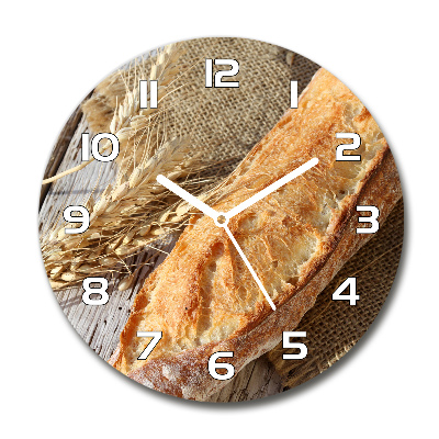 Reloj de pared redondo Baguette fresca