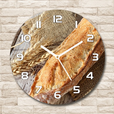 Reloj de pared redondo Baguette fresca