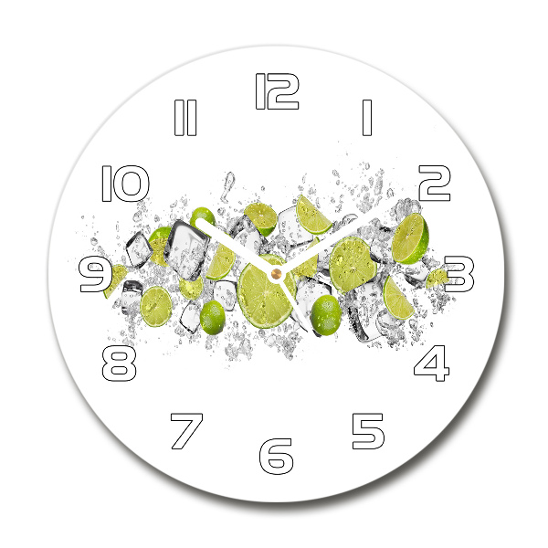 Reloj redondo pared Cubitos de hielo de lima