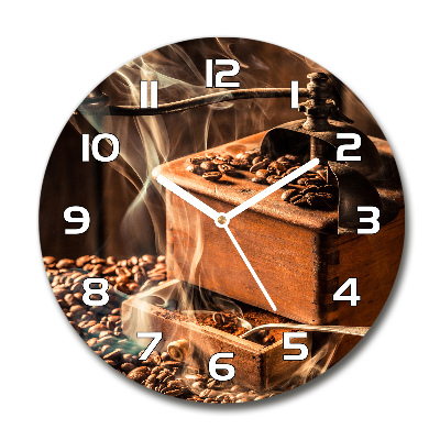 Reloj de pared redondo Granos de café