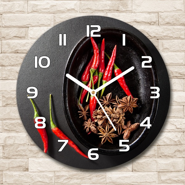 Reloj de cristal redondo Chiles