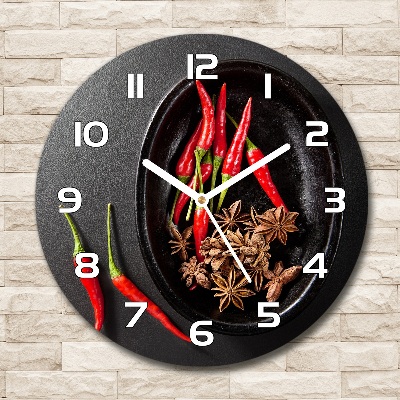 Reloj de cristal redondo Chiles