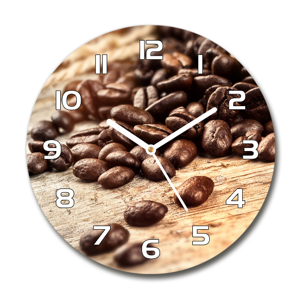 Reloj redondo pared Granos de café