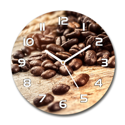 Reloj redondo pared Granos de café