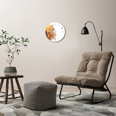 Reloj redondo pared Miel