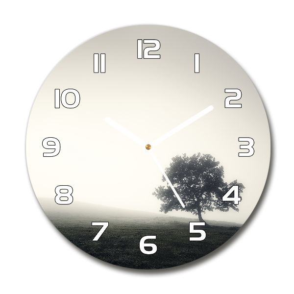 Reloj de pared redondo Árbol solitario