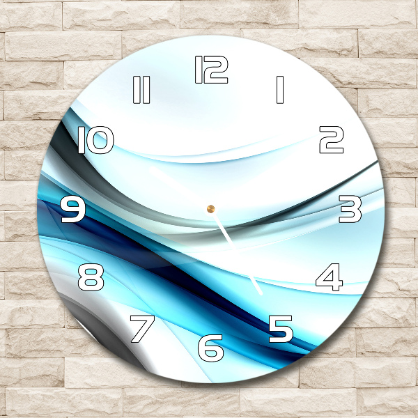 Reloj de pared redondo Ondas abstractas