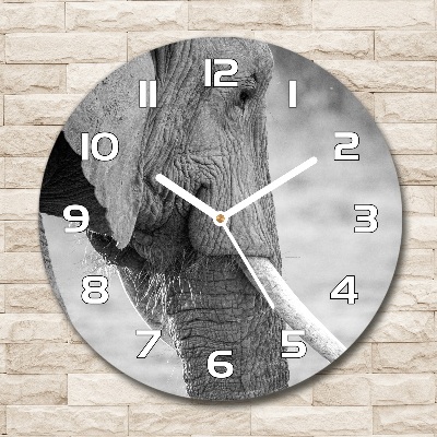 Reloj de pared redondo Elefante