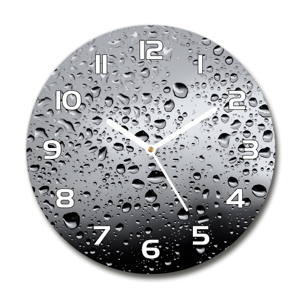 Reloj de pared redondo Gotas de agua