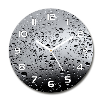 Reloj de pared redondo Gotas de agua