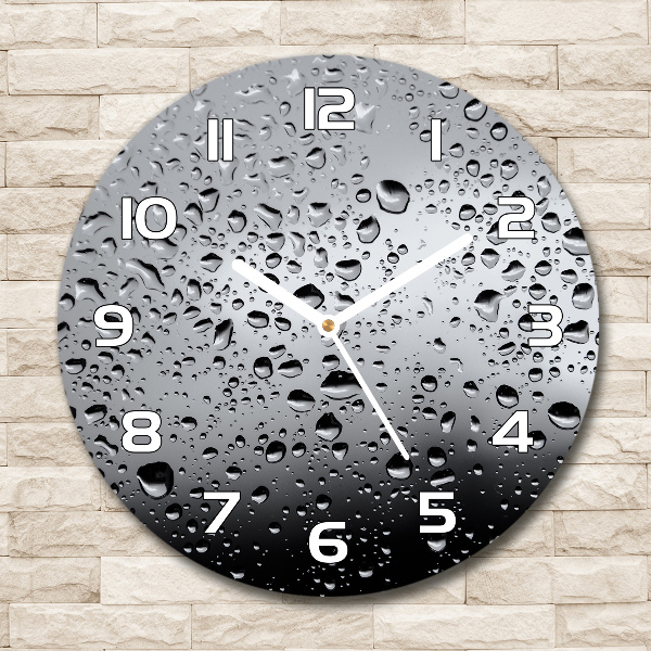 Reloj de pared redondo Gotas de agua