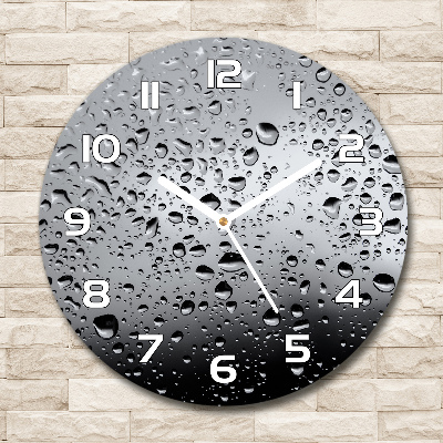 Reloj de pared redondo Gotas de agua