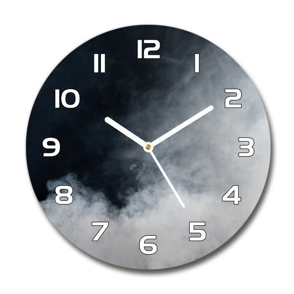 Reloj de pared redondo Humo blanco
