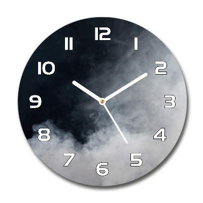 Reloj de pared redondo Humo blanco
