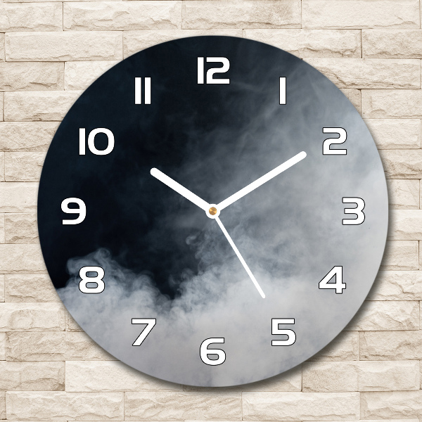 Reloj de pared redondo Humo blanco