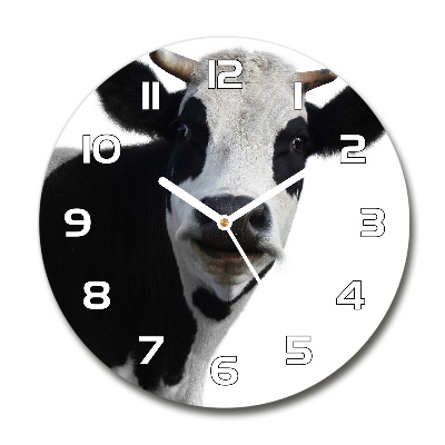 Reloj de pared redondo Vaca moteada